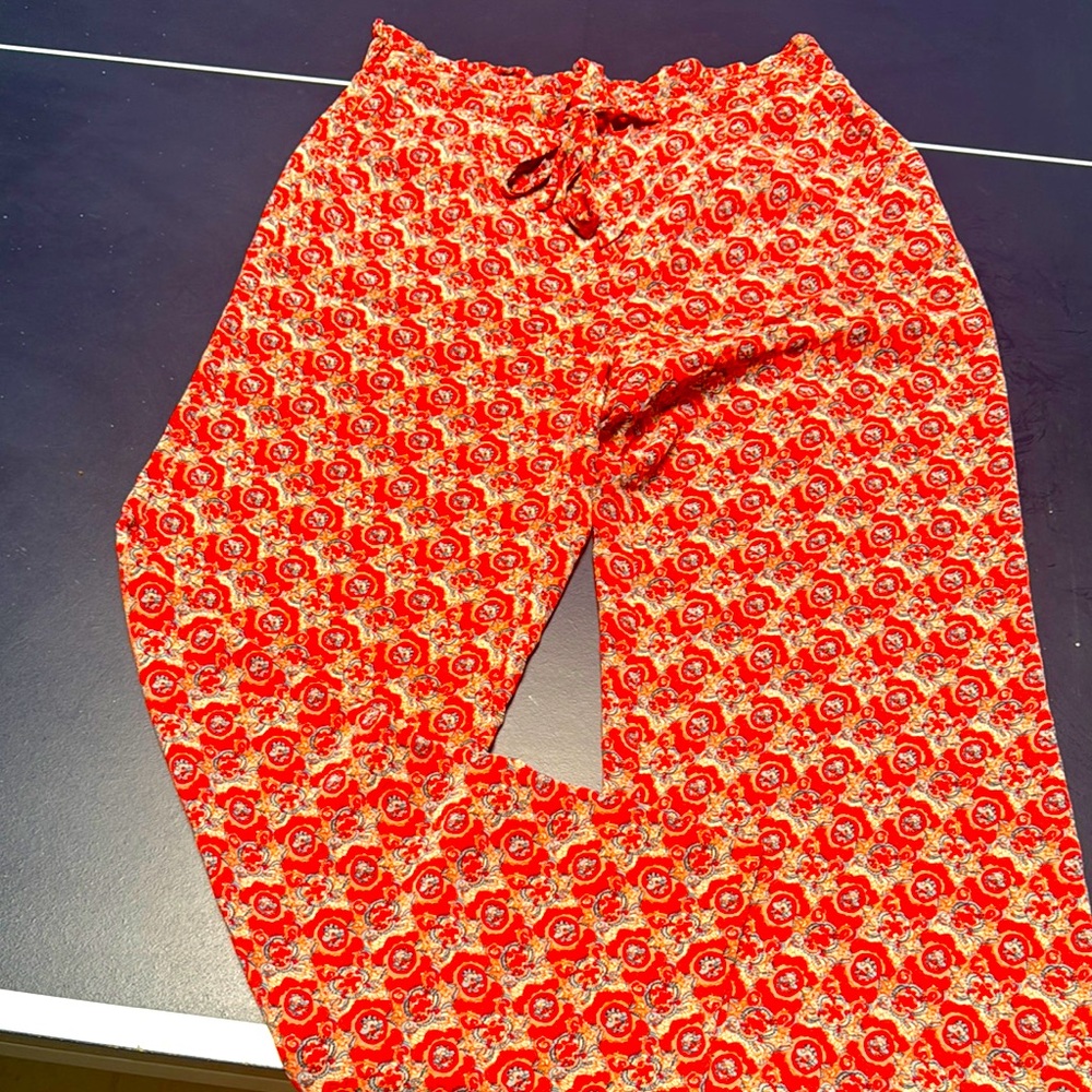 Joie 100% silk drawstring pants. S